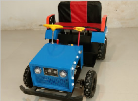 2018新款雙人電動拖拉機廣場公園電動車四輪車發光越野車